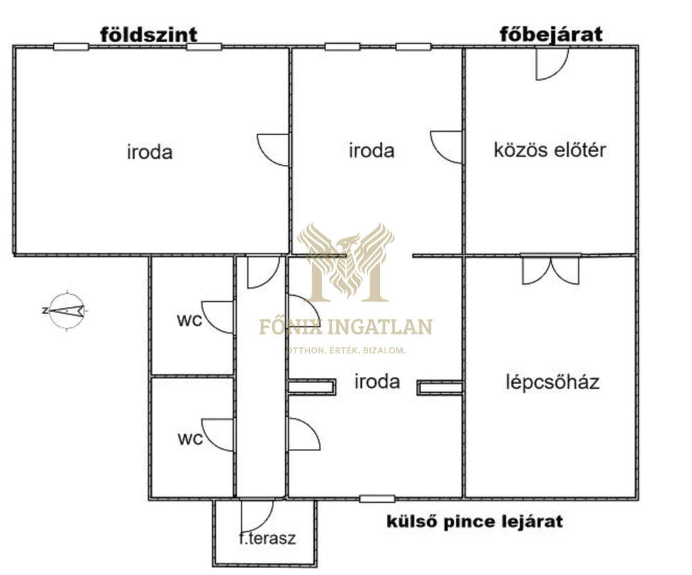 Belvárosi nagy alapterületű kertkapcsolatos ingatlan eladó! 