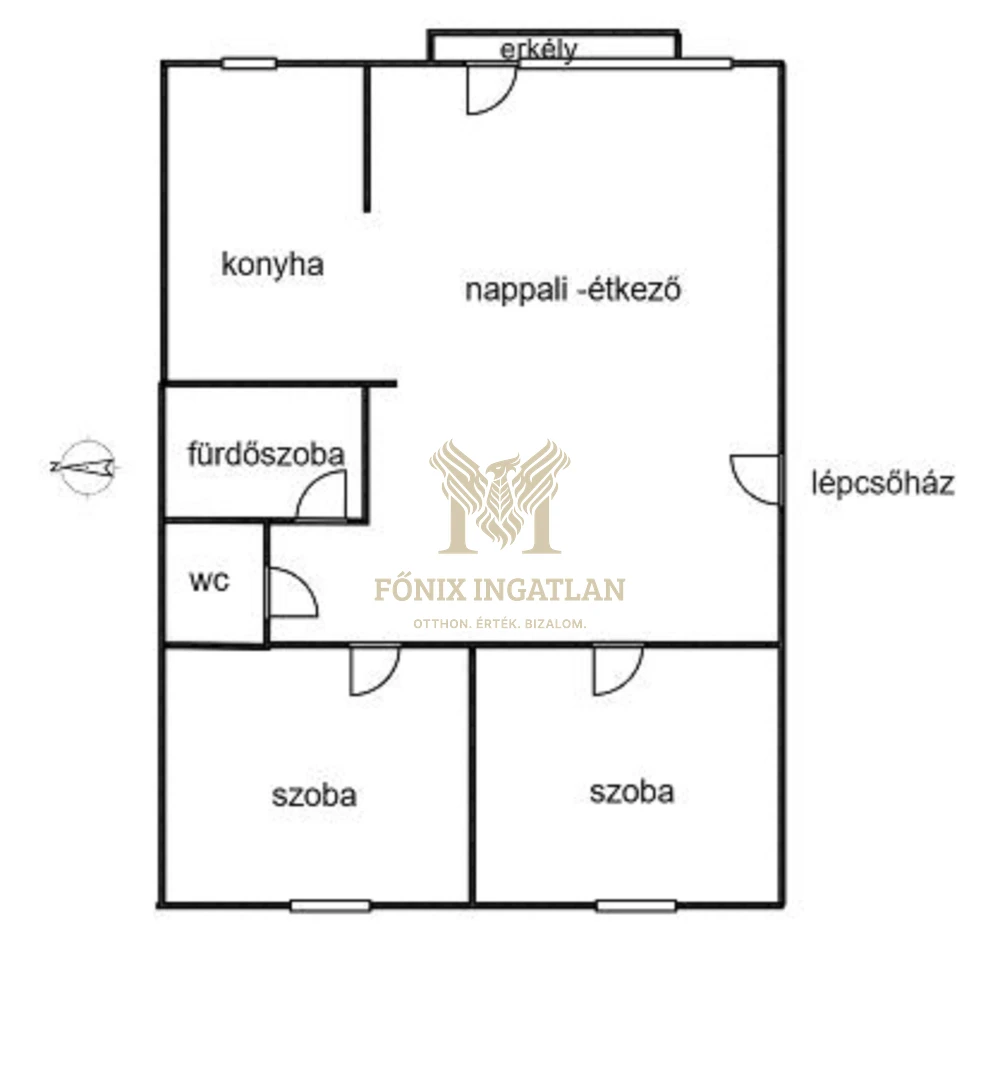 Modern, 2 hálós gázfűtésű lakás eladó!