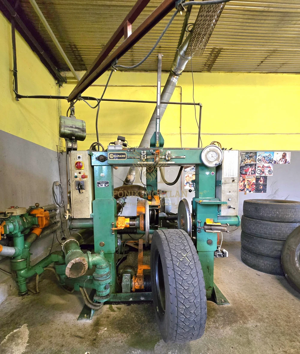 Eladó teher- és személygépjármű gumiabroncs futózású üzem teljes gépészettel és felszereltséggel!