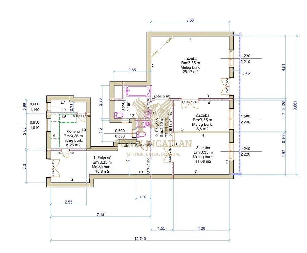 Kiadó IRODA csodálatos PANORÁMÁVAL a  II. kerületben