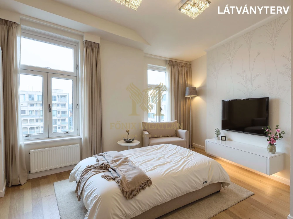 Világos, 4 szobás felújított otthon a Széna téren