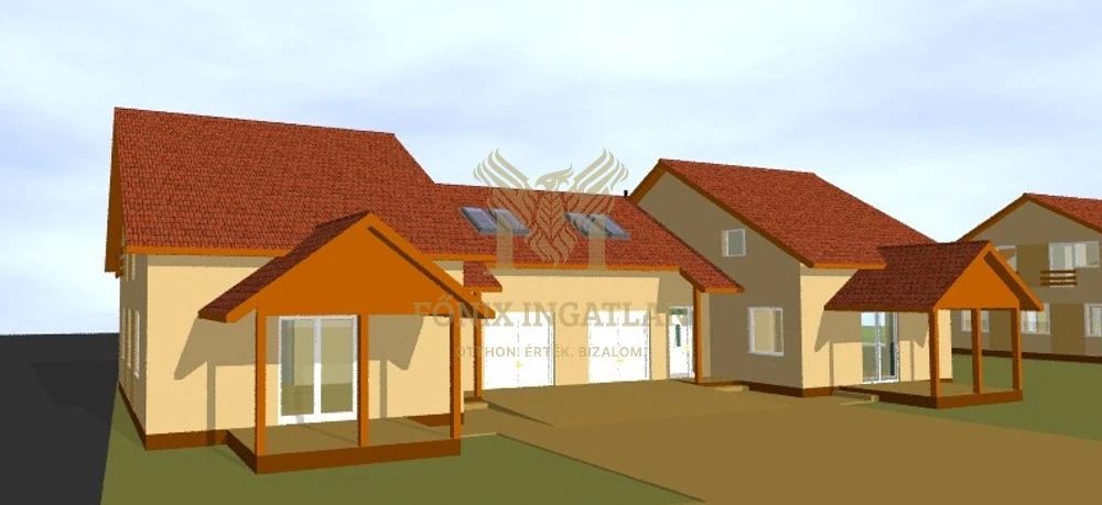 ÚJ ÉPÍTÉSŰ, GARÁZSKAPCSOLATOS IKERHÁZFÉL