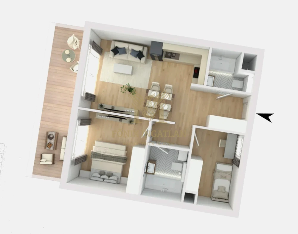 Kivételes új építésű otthon a Duna parton