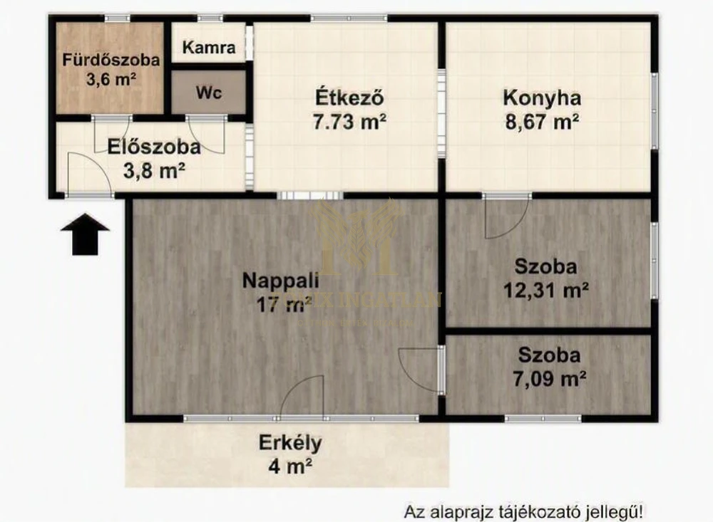 Igényesen felújított, nappali + 2 hálós lakás saját pincével és udvari beállóval – csak költözni kell!