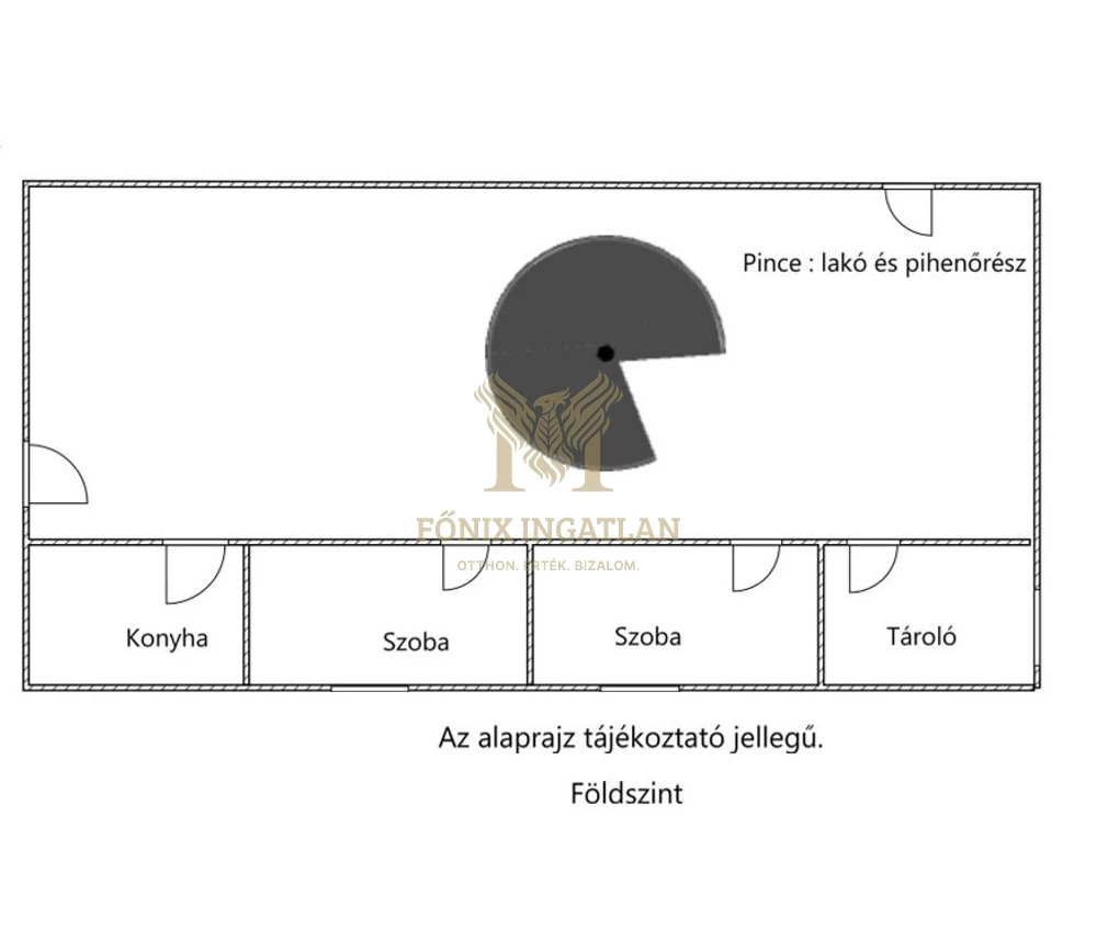 Debrecen Óvárosának kedvelt részén eladó egy földszinti, 3 szobás lakrész hangulatos saját terasszal!